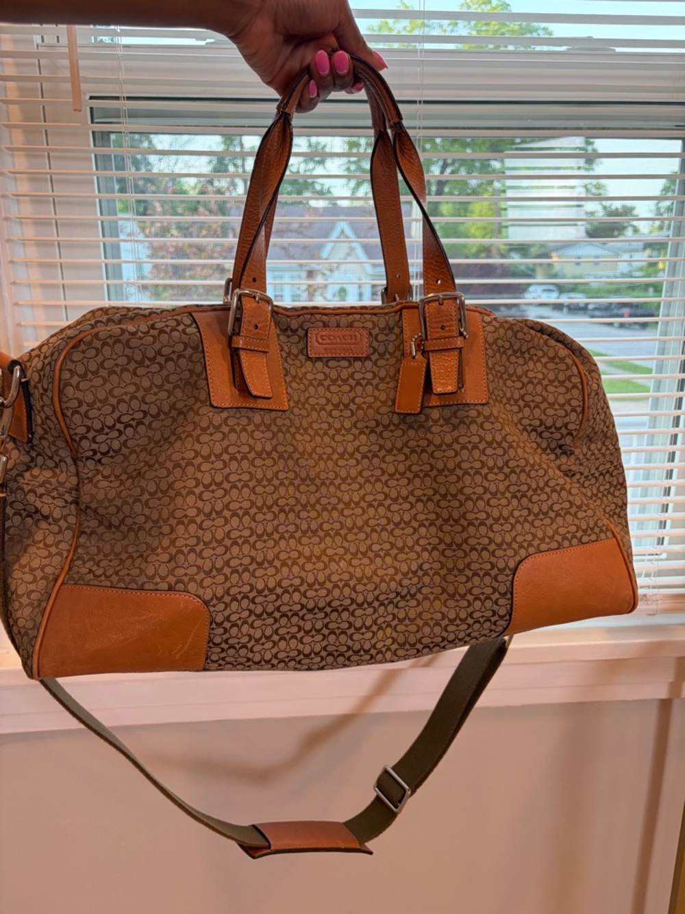 RARE Coach Signature Transatlantic Weekender Duffle Bag - Picture 5 of 16
